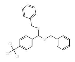 1-[bis(benzylsulfanyl)methyl]-4-(trichloromethyl)benzene结构式