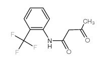 3-氧代-N-(2-三氟甲基-苯基)-丁酰胺结构式