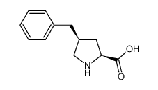 (2S,4s)-4-苄基吡咯烷-2-羧酸结构式