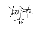 cis-HRh(COCH3)(P(CH3)3)3Cl Structure