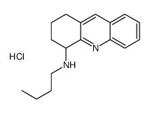 N-BUTYL-1,2,3,4-TETRAHYDROACRIDIN-9-AMINE HYDROCHLORIDE Structure