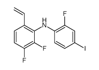 6-ethenyl-2,3-difluoro-N-(2-fluoro-4-iodophenyl)aniline Structure