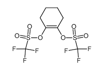 cyclohexene-1,2-diyl bis(trifluoromethanesulfonate)结构式