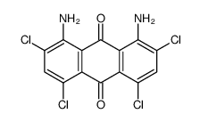 1,8-diamino-2,4,5,7-tetrachloroanthraquinone结构式