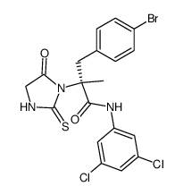 3-(4-bromophenyl)-N-(3,5-dichlorophenyl)-2-methyl-2-(5-oxo-2-thioxoimidazolidin-1-yl)propanamide Structure