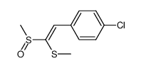 (E)-1-(p-chlorophenyl)-2-(methylsulfinyl)-2-(methylthio)ethene结构式