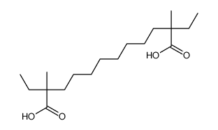 Dodecanedioic acid, 2,11-diethyl-2,11-dimethyl- Structure