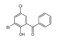 3-溴-5-氯-2-羟基二苯甲酮结构式