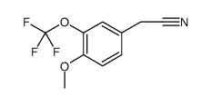 4-Methoxy-3-(trifluoromethoxy)phenylacetonitrile Structure