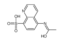 8-Quinolinesulfonic acid,5-acetamido- (4CI) structure