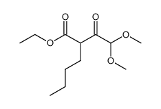 2-butyl-4,4-dimethoxy-acetoacetic acid ethyl ester Structure