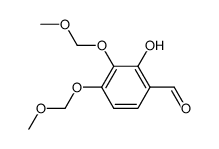 2-hydroxy-3,4-bis(methoxymethoxy)benzaldehyde Structure