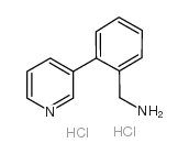 1-(2-吡啶-3-基苯基)甲胺盐酸盐结构式