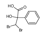3,3-dibromo-2-hydroxy-2-phenyl-propionic acid Structure