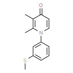2,3-Dimethyl-1-[3-(methylsulfanyl)phenyl]-4(1H)-pyridinone结构式