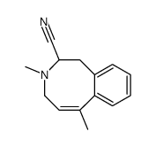 3,6-dimethyl-2,4-dihydro-1H-3-benzazocine-2-carbonitrile Structure