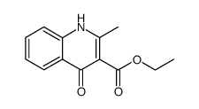 ethyl ester of 2-methyl-1,4-dihydro-4-oxo-3-quinolinecarboxylic acid结构式