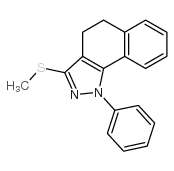 3-METHYLTHIO-1-PHENYL-4,5-DIHYDRO-1H-BENZO[G]INDAZOLE结构式