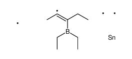 3-diethylboranylpent-2-en-2-yl(trimethyl)stannane Structure