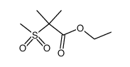 ethyl 2-methyl-2-(methylsulfonyl)propanoate结构式
