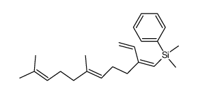 1-dimethylphenylsilyl-6,10-dimethyl-2-vinyl-1,5,9-undecatriene Structure