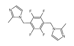 2,3,5,6-tetrafluoro-1,4-bis(2-methylimidazol-1-yl-methyl)benzene结构式