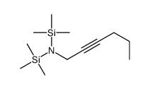 N,N-bis(trimethylsilyl)hex-2-yn-1-amine Structure