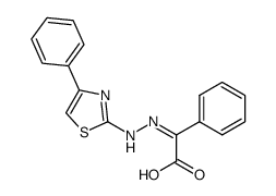 phenyl-[(4-phenyl-thiazol-2-yl)-hydrazono]-acetic acid Structure