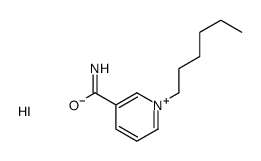 1-hexylpyridin-1-ium-3-carboxamide,iodide Structure
