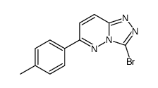 3-bromo-6-(4-methylphenyl)-[1,2,4]triazolo[4,3-b]pyridazine结构式