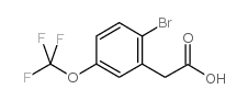 2-BROMO-5-(TRIFLUOROMETHOXY)PHENYLACETIC ACID Structure