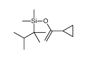 1-cyclopropylethenoxy-(2,3-dimethylbutan-2-yl)-dimethylsilane Structure