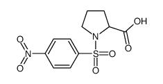 1-[(4-硝基苯基)磺酰基]吡咯烷-2-羧酸结构式