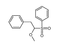 [2-(benzenesulfonyl)-2-methoxyethyl]benzene Structure