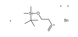 tert-butyl-dimethyl-(3-trimethylstannylbut-3-enoxy)silane结构式