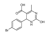 1,2,3,4-四氢-6-甲基-4-(4-溴苯基)-2-氧代-5-嘧啶羧酸结构式