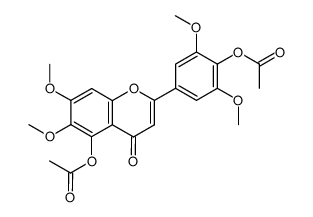 5,4'-di-O-acetyl-6,7,3',5'-tetramethoxyflavone Structure