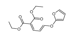 diethyl 2-[3-(furan-2-yloxy)prop-2-enylidene]propanedioate结构式