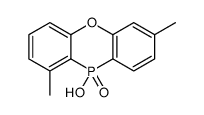 10-hydroxy-1,7-dimethylphenoxaphosphinine 10-oxide Structure