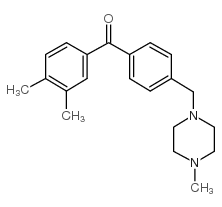 3,4-DIMETHYL-4'-(4-METHYLPIPERAZINOMETHYL) BENZOPHENONE结构式