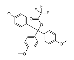 tris(4-methoxyphenyl)methyl 2,2,2-trifluoroacetate结构式