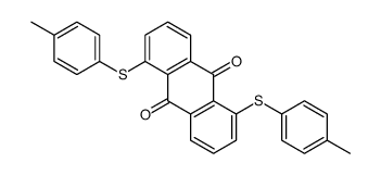 1,5-bis[(4-methylphenyl)sulfanyl]anthracene-9,10-dione结构式