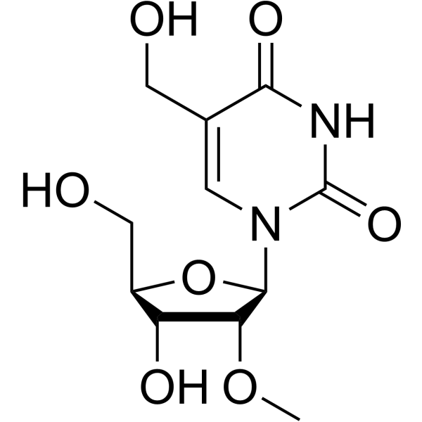 5-(羟基甲基)-2'-O-甲基尿苷结构式