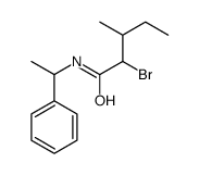 2-bromo-3-methyl-N-(1-phenylethyl)pentanamide Structure