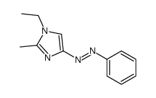 (1-ethyl-2-methylimidazol-4-yl)-phenyldiazene Structure