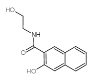 3-羟基-N-(2-羟乙基)-2-萘甲酰胺结构式