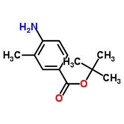3-甲基-4-氨基苯甲酸叔丁酯结构式