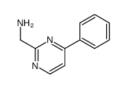 (4-苯基嘧啶-2-基)甲胺结构式