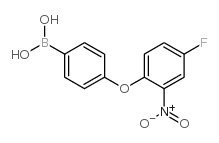 4-(4-氟-2-硝基苯氧基)苯硼酸图片
