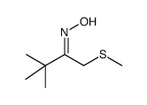 1-methylthio-3,3-dimethyl-2-butanone oxime Structure